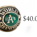 You can own a 1974 As world series ring