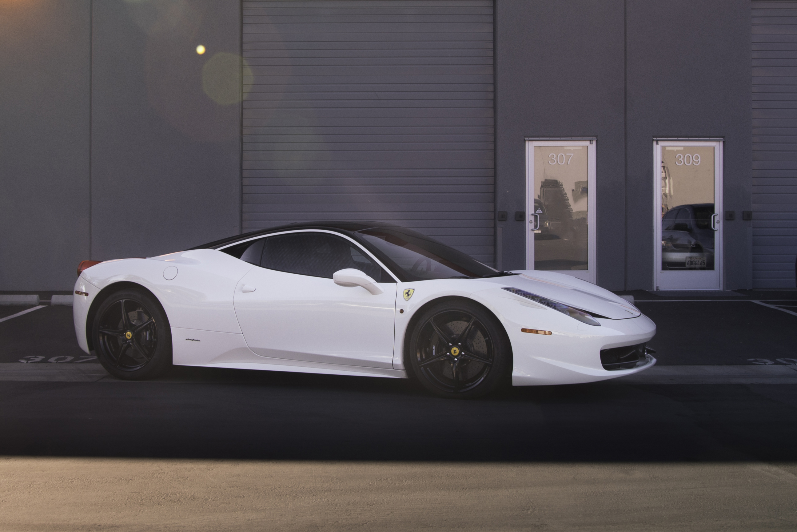 Ferrari 458 Italia in Black and White