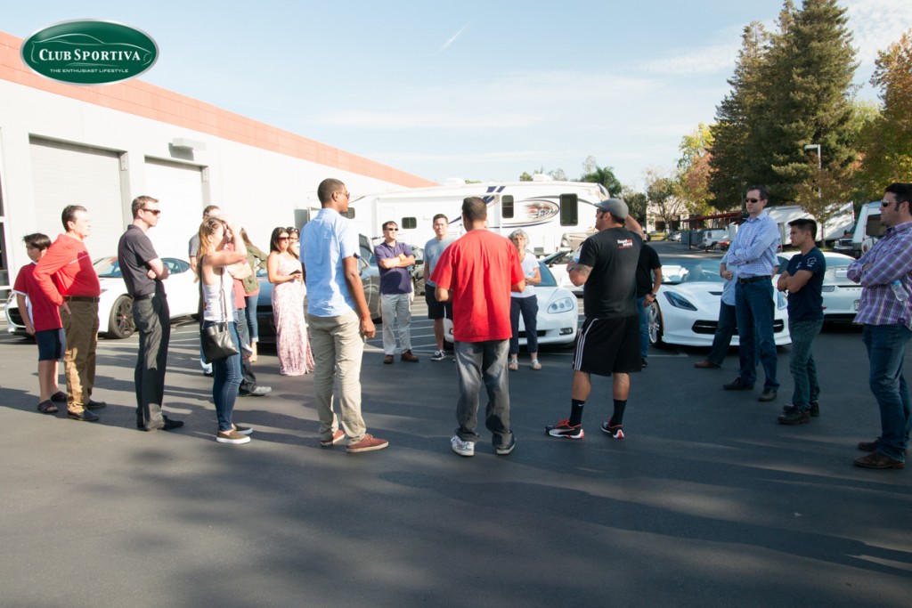 Members and friends getting ready for a group drive in San Jose