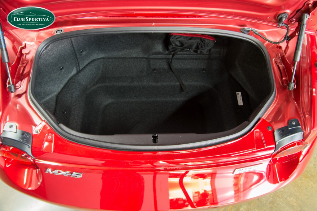 2016 Mazda Mx-5 Miata trunk size