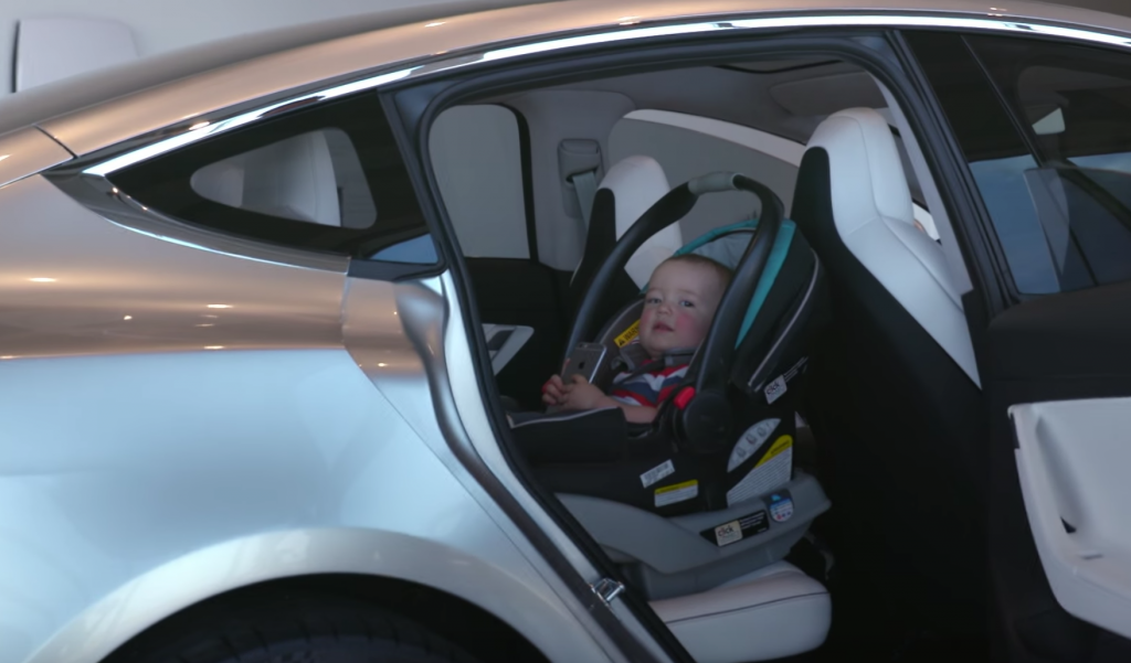 Tesla Model 3 child seat